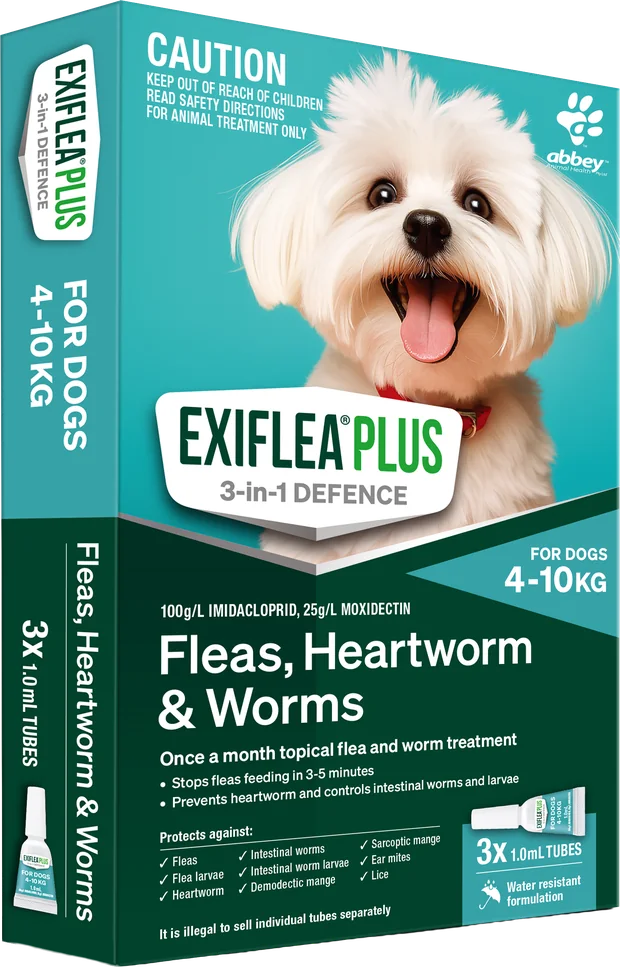ExiFlea Plus for dogs 4 to 10 kg