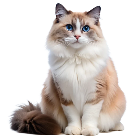 A ragdoll cat protected by ExiFlea Plus